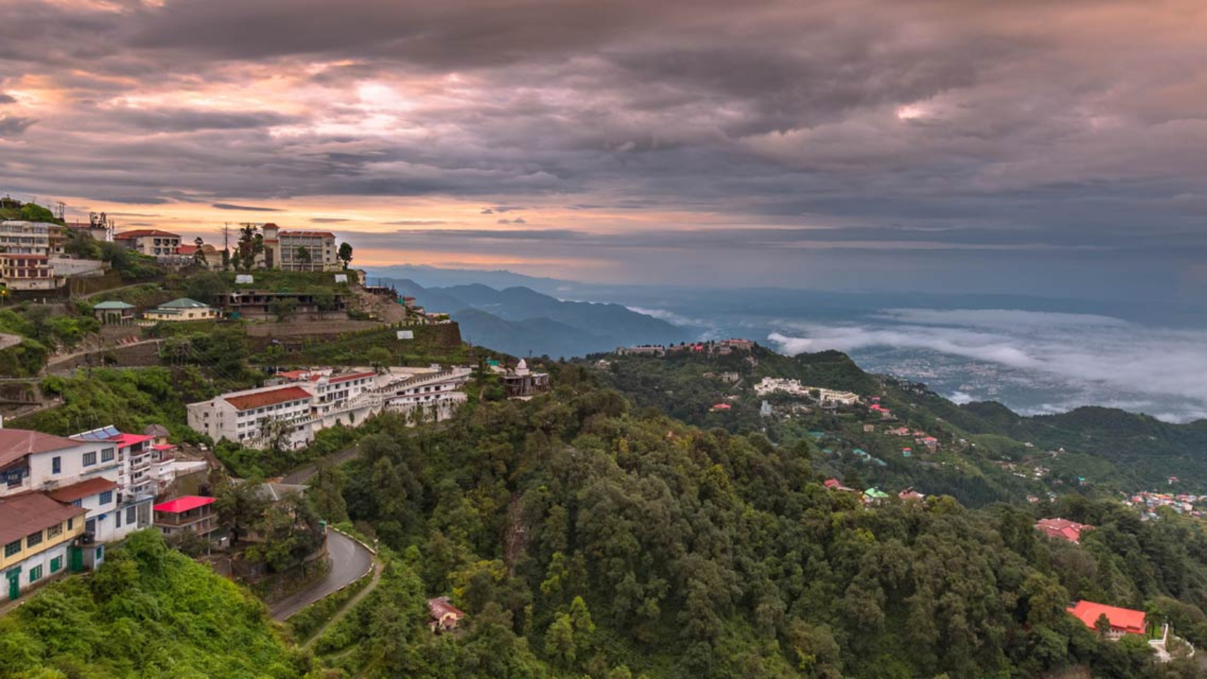 Mountain adventure in Mussoorie with scenic valleys
